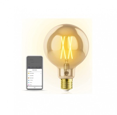 Bec inteligent Chuango G95G E27 Globe Retro Edison Wifi 6,5W - RESIGILAT foto