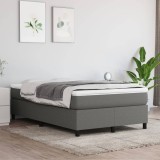 vidaXL Cadru de pat box spring, gri &icirc;nchis, 120x200 cm, textil