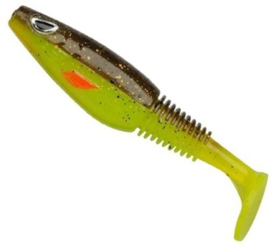 Shad Berkley Sick Swimmer, Brown Chartreuse, 11g, 9cm foto