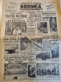 Ordinea 17 august 1938-sfintirea teatrului national,n. iorga,fotbal- venus,rapid