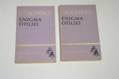 Enigma Otiliei - G. Calinescu - 2 vol. - Biblioteca scolarului foto