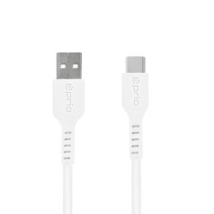 Cablu De Date Si Incarcare USB C 25cm Alb