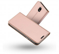 Husa Telefon Flip Book Samsung Galaxy J5 2017 j530 Rose Gold foto