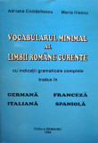 Adriana Costachescu, Maria Iliescu - Vocabularul minimal al limbii romane curente (1994)