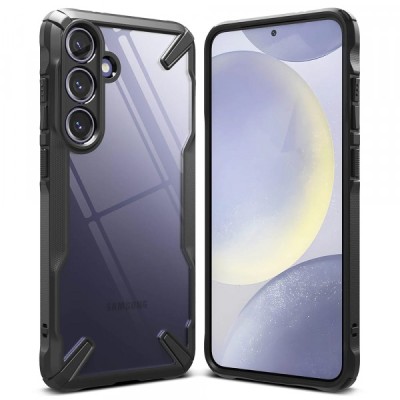 Husa pentru Samsung Galaxy S24 S921, Ringke, Fusion X, Neagra foto