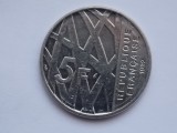 5 FRANCS 1992 FRANTA COMEMORATIVA, Europa