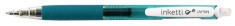 Pix Cu Gel Penac Inketti, Rubber Grip, 0.5mm, Corp Turcoaz Transparent - Scriere Turcoaz foto