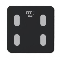 Cantar electronic corporal 28x28x2cm 180kg sticla negru Zilan ZLN8980 foto