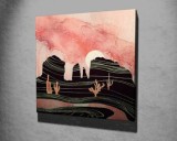 Tablou decorativ, Vega, Canvas 100 procente, lemn 100 procente, 45 x 45 cm, 265VGA1078, Multicolor