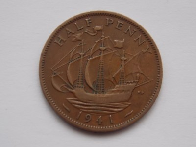 HALF PENNY 1941 GBR foto