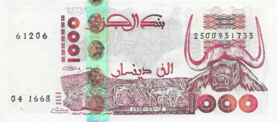 ALGERIA █ bancnota █ 1000 Dinars █ 1998 █ P-142b (3) █ UNC █ necirculata foto