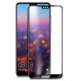 Folie sticla securizata 5D Full Glue pentru Huawei P20, Negru