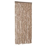 Cumpara ieftin Perdea pentru insecte, bej si maro inchis, 90x220 cm, chenille