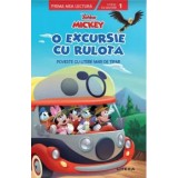 O excursie cu rulota. Poveste cu litere mari de tipar. Disney Mickey/***