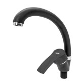 Baterie pentru bucatarie Flow FL UF-MD275ZB, negru/crom, rotire 360&deg;