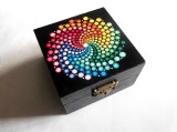 cutie lemn decorata cu mandala 42852