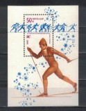 Coliță filatelică URSS 1980 &ndash; Jocurile Olimpice de Iarnă Lake Placid, Schi fond, Michel BL 143, MNH -A62