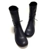 Cizme dama din piele Black Giorgia, 35 - 41, Negru, Ingiro
