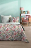 Lenjerie Martina Pat Dublu, 3 Piese, Cearsaf Pilota 240x220cm, 2 Fete De Perna 63x63cm, Culoare Multicolor, 100% Bumbac Oeko Tex