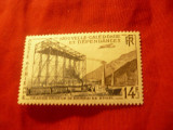 Timbru Noua Caledonie colonie franceza 1955 - Industrie -val. 14fr, Nestampilat