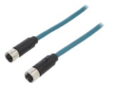 Cablu BULGIN PXPTPU12FBF08XFB020PU 2m 48V 500mA IP67 pentru senzori și automatizări PIN 8
