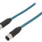 Cablu BULGIN PXPTPU12FBF08XFB020PU 2m 48V 500mA IP67 pentru senzori și automatizări PIN 8