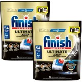 Pachet Detergent capsule pentru masina de spalat vase Finish Ultimate Plus, 2x54 buc, 108 spalari