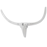 Cumpara ieftin Decoratiune pentru perete tip cap de taur, aluminiu, 96 cm, argintiu