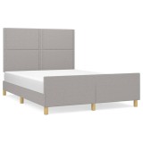 Cumpara ieftin Cadru de pat fara saltea, gri deschis, 140x200 cm, textil