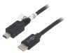 Cablu USB 3.1 USB B mini la USB C 0,5m Negru, Goobay