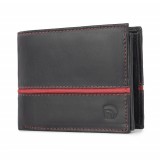 Cumpara ieftin Portofel barbati Delis, Frederic PT1157, piele naturala, Negru - Rosu