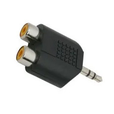 Adaptoare-y Rca / Jack 2 X Soclu Rca-3.5 Fisa St. Jack Carguard