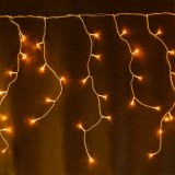 Instalație Lumini LED Perdea, Model Extensibil, 500 Becuri, Culoare Alb Extra-Calda, Lungime 13m, Culoare Cablu Transparent, Utilizare Interior/Exteri, Oem