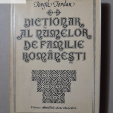 Iorgu Iordan Dictionar al numelor de familie romanesti