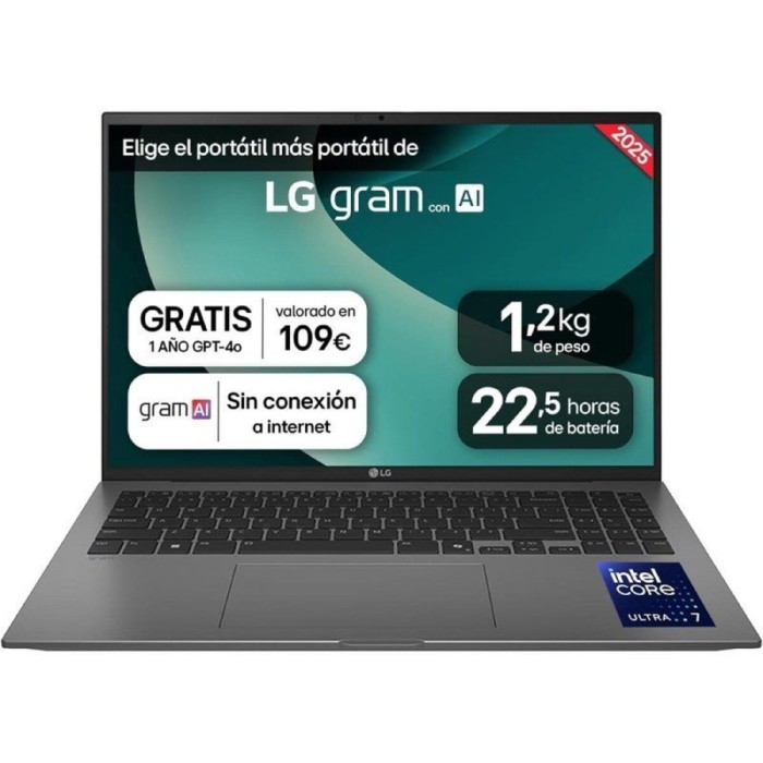 Laptop LG 16ZD90T-G.AX78B 16&quot; intel core ultra 7 255H 16 GB RAM 1 TB SSD