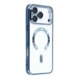 Husa compatibila cu IPhone 17 Pro, ALC MOBILE, pentru telefon mobil cu protectie pentru camera, Tehnologie MagSafe, rezistenta la socuri, contur Albas