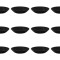 Set farfurii 12 piese pentru supa, opal negru, diametru 20 cm