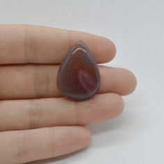 Cabochon agat botswana portocaliu 28x21x6mm c22