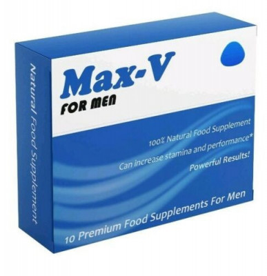 Max-V* 10 pastile potenta puternice, erectie maxima, intarzierea ejacularii foto
