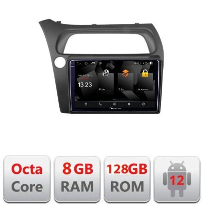 Navigatie Honda Civic Hatchback 2006-2012 5960Pro-hatchback Android Octa Core Qualcomm 2K Qled 8+128 DTS DSP 360 4G Optical CarStore Technology