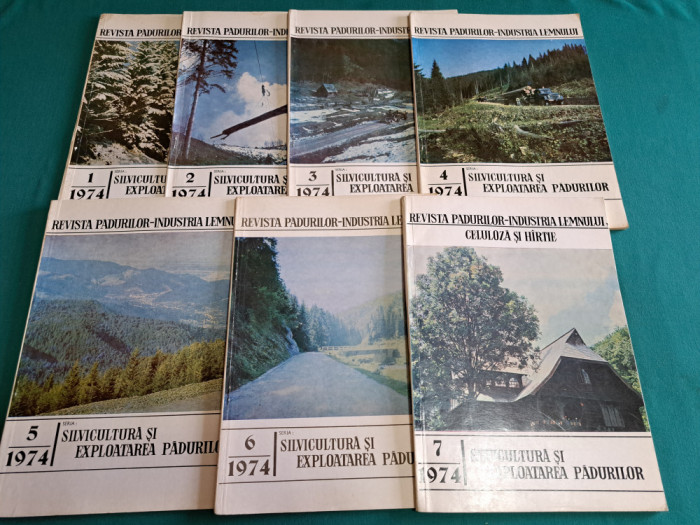 LOT 7 REVISTA PĂDURILOR / NR.1-7 *1974 *