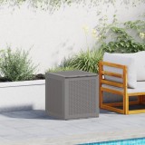 vidaXL Cutie de depozitare pentru grădină Gri deschis 55x53x57 cm PP