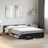 VidaXL Cadru de pat cu sertare, negru, 120x190 cm, lemn prelucrat 3280777