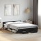 vidaXL Cadru de pat cu sertare, negru, 120x190 cm, lemn prelucrat 3280777