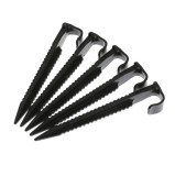 Clema pentru fixare tub pentru irigatii prin picurare, negru, polipropilena, 10 cm, set 5 bucati