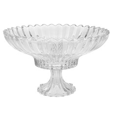 Fructiera din sticla Vintage cu picior 32 cm x 19 cm