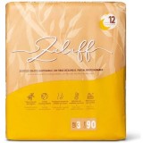 Scutece cu arici de unica folosinta din bambus, Nr. 3, 6-11 kg, 90 bucati, Zuluff