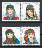 Turcia 1997 3132/35 MNH - Coifa traditională a femeilor turcesti (I), Nestampilat