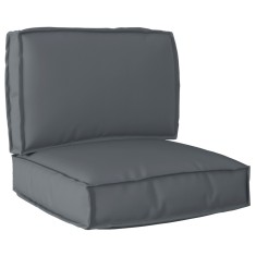 vidaXL Set de perne pentru paleti , 2 piese, antracit, țesătură Oxford foto