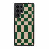 Husa Samsung Galaxy S23 Ultra - Skino College Tile, Verde &ndash; Bej